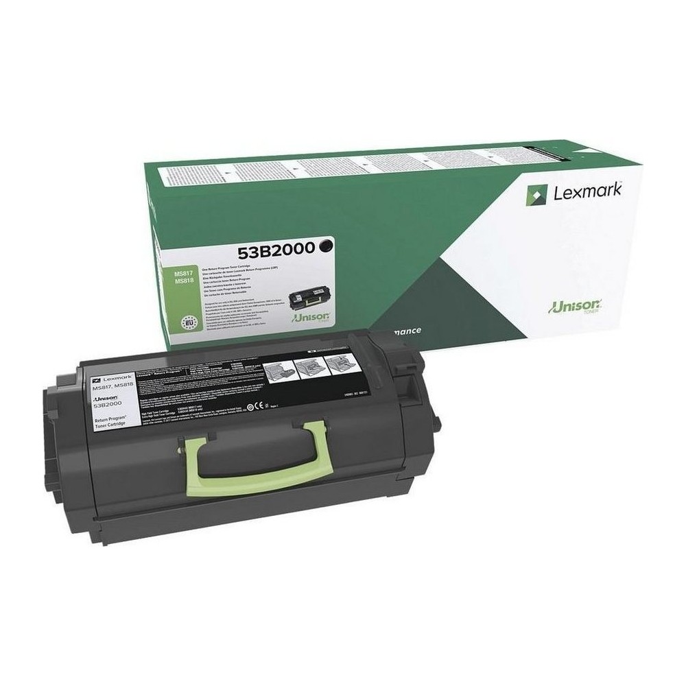 Toner Lexmark MS817 / MS818 Black Return Program 53B2000