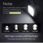 Επαναφορτιζόμενος LED COB Φακός  MX16